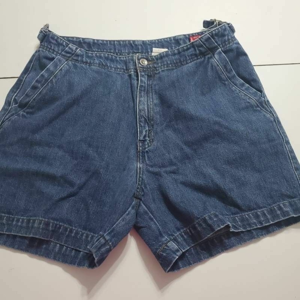 Levi's Medium Wash Buckle Jean Short Blue Womens Size 10